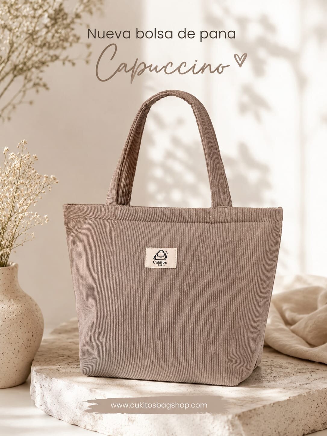 Nueva colección de pana Cappuccino de Cukito's Bag