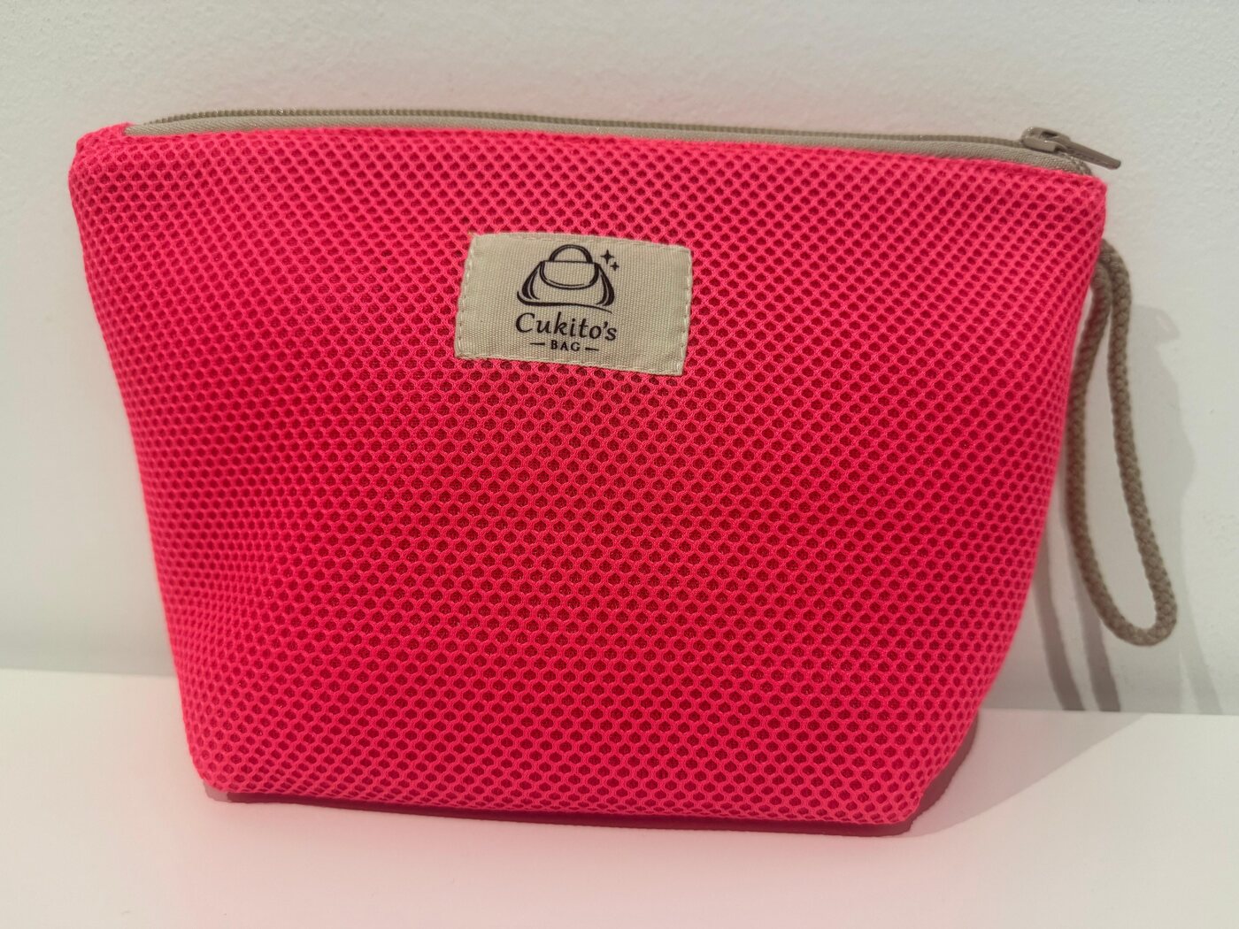 Neceser Grande Pink Glow (Cremallera Beige)