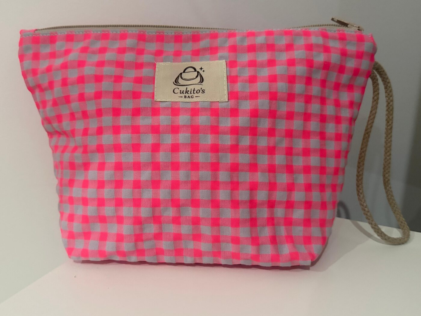 Neceser Grande Vichy Fucsia